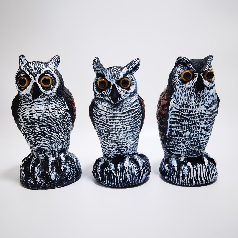 New Large Size Owl Decoy Scare Birds Away Garden Decoration Pest Control for Outdoor Patio Realistic Birds Away