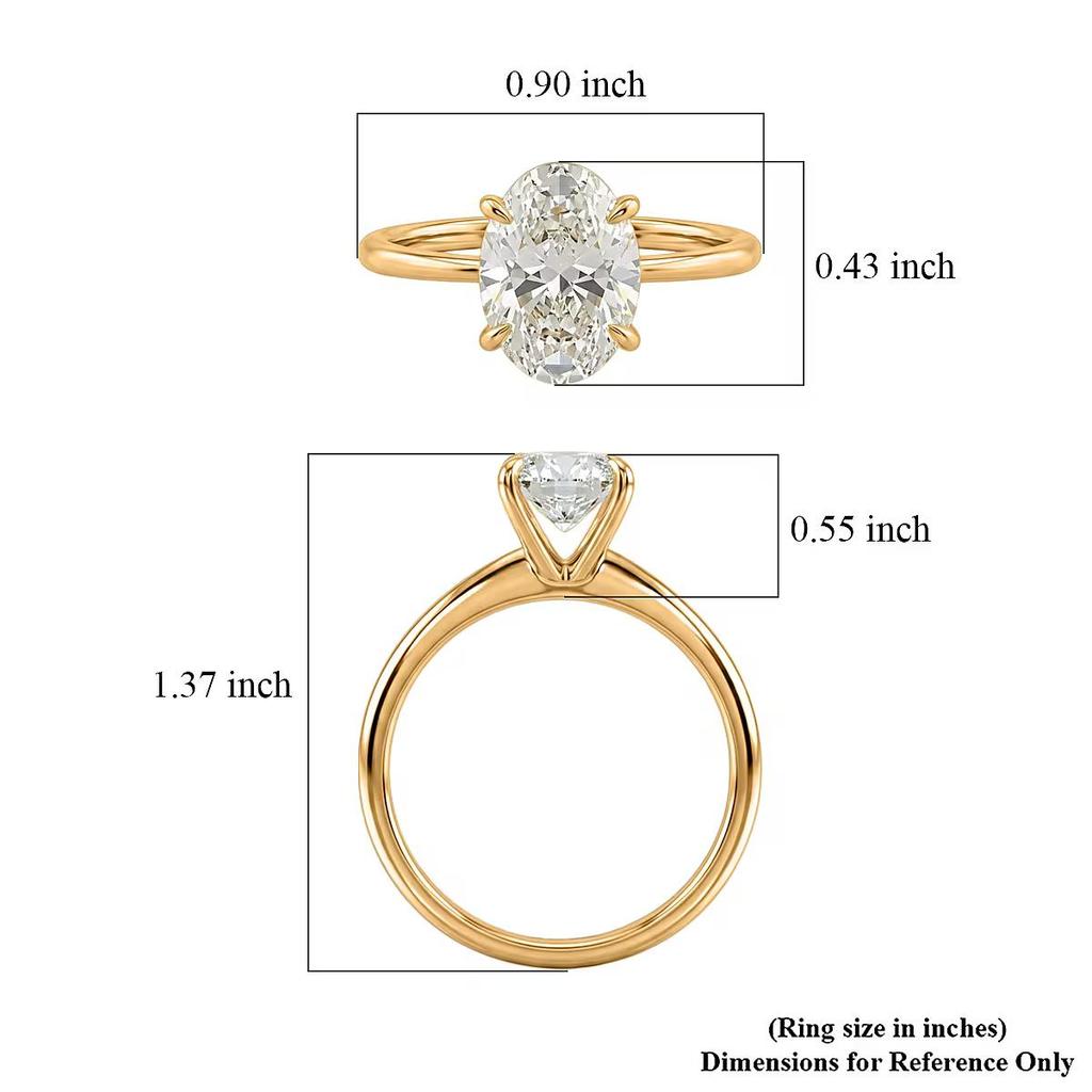Luxuriant Lab Grown Diamond SI 1.50 ctw Solitaire Ring in 18K gold , 14K gold, 9K gold, Platinum fine jewelry for women wedding ring gift