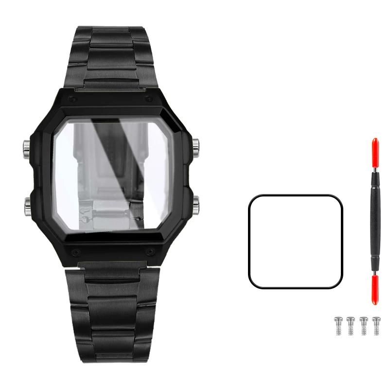Upgrade All Metal Case Fashion For Casio AE1200 Mod Kit Modified 3299 AE-1200 Bezel Strap Stainless Steel Watch Band Accessories