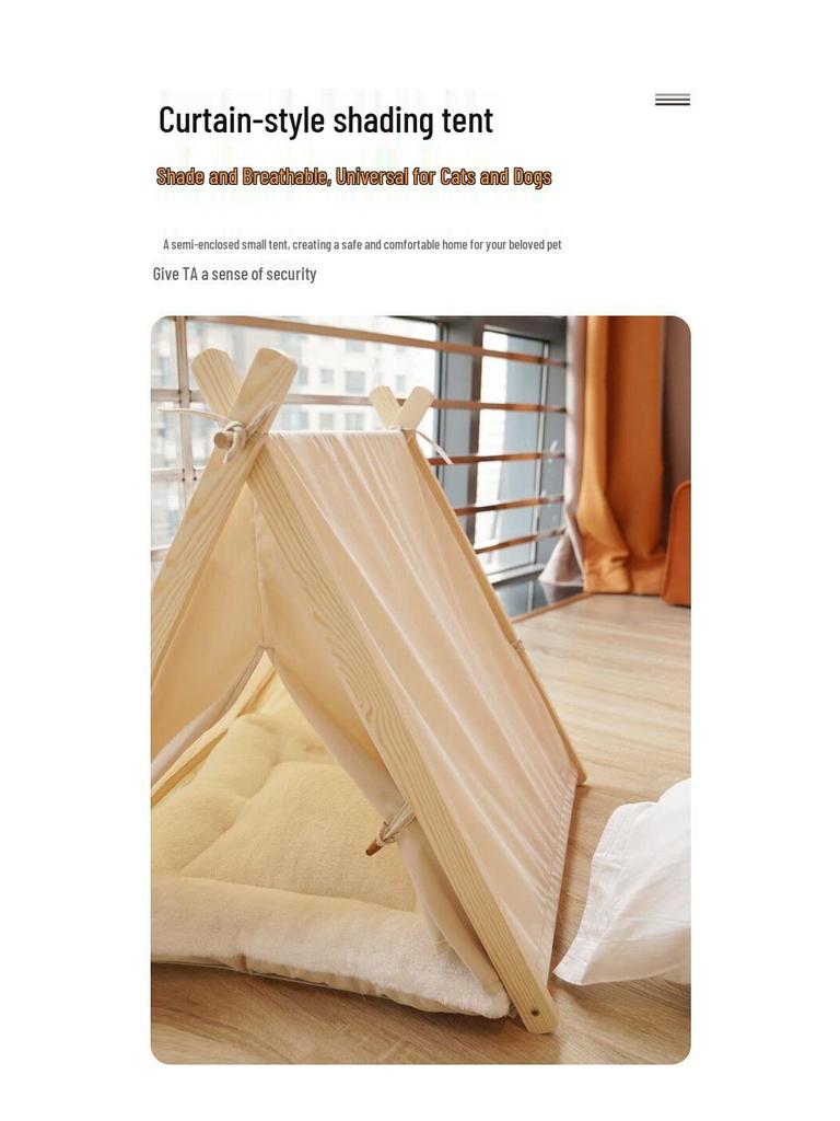 Four Seasons Pet House: Warm, Washable Indoor Tent for Cats and Dogs