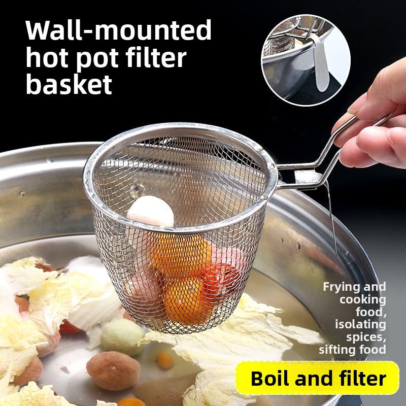 Hot Pot Feines Sieb Küchen-Lo-Mein Gebratenes Filtersieb