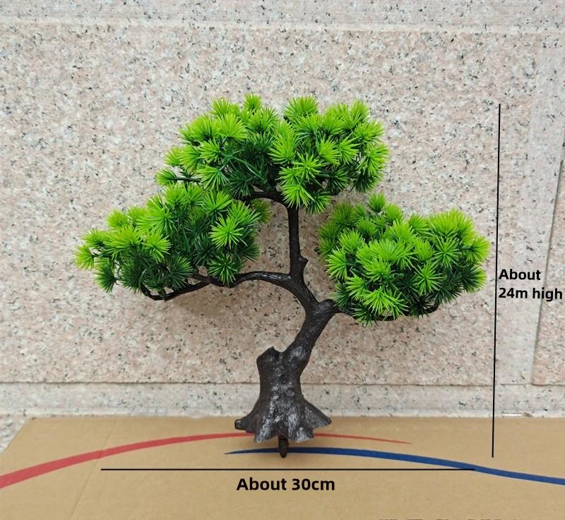 Simulation Welcoming Pine Bonsai Desktop Decor Simulation Plant Small Potted Living Room Green Plant Decoration Ornaments