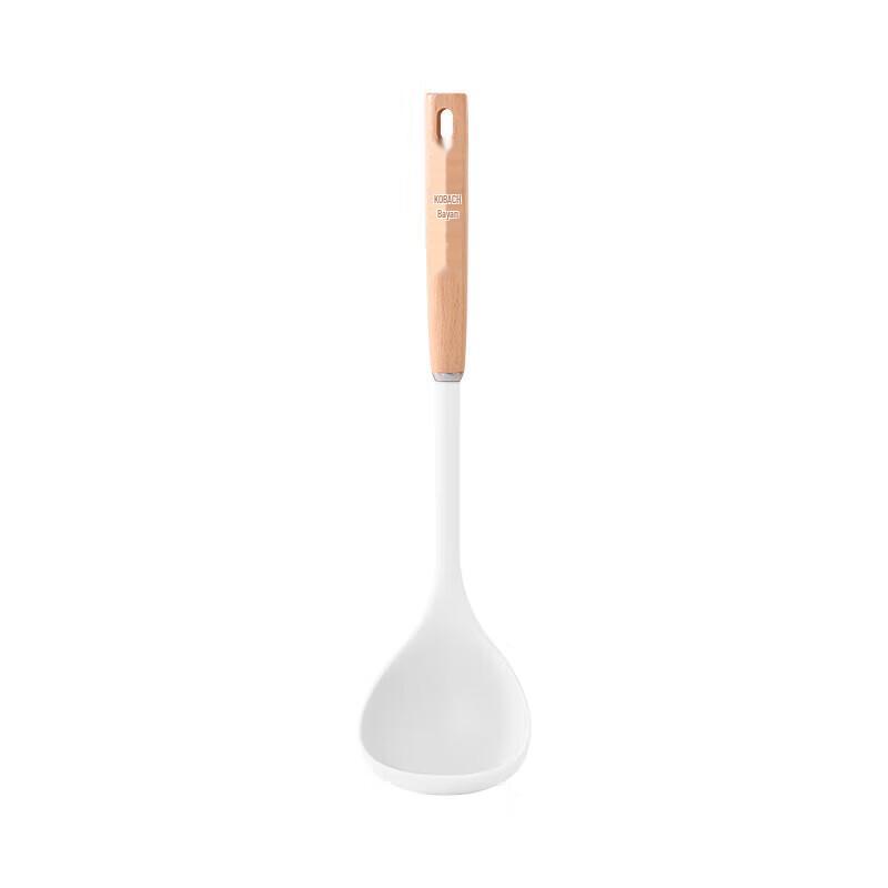 Kangbakh Silent Kitchen Beech Wood Handle Silicone Spoon & Spatula Set