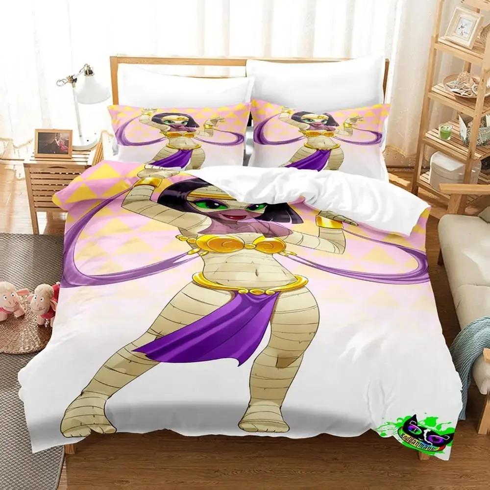 Set Biancheria da Letto Anime Mummy Girls per Bambini Bambine Twin Queen Size Copripiumino Federa Letto Bambini Adulti Moda Tessile per la Casaextile