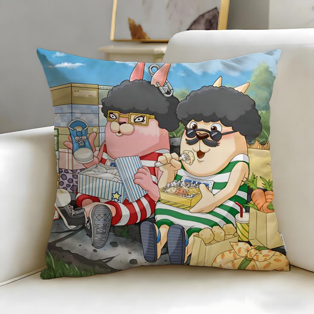 classic cartoon Usavich Cushion Cover Soft & Easy-Wash Pillow Case – Versatile for Couch, Bed, Travel and Office