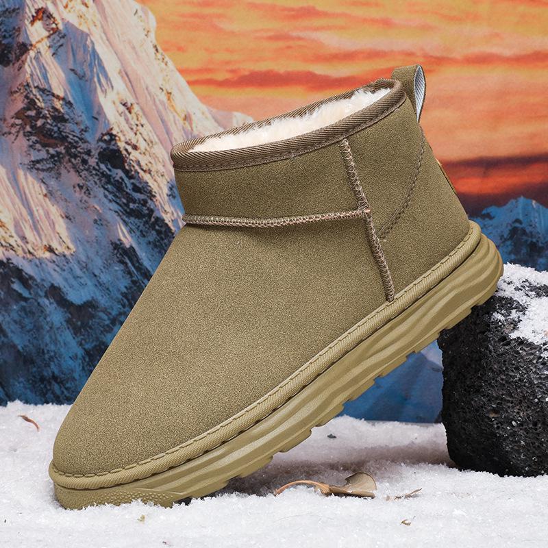 

Мужские зимние ботинки Northeast: Уличная обувь из толстой теплой кожи и меха с бархатной подкладкой, защищающая от холода 44