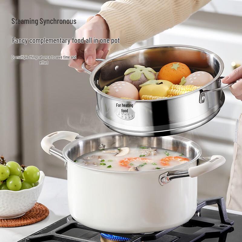 Chuyi Qi 316 Stainless Steel Multi-Function Pot with Lid