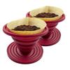 2 Stück faltbarer zusammenklappbarer Kaffee-Dripper Silikon-Kaffee-Filter-Dripper Büro