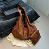 Suede Shoulder Bag Women Large Capacity Hobo Tote Bag Soft Faux Suede Fashion Handbag