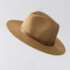 Spring and Summer Sunshade Sunscreen Straw Hat Women's Fashion Versatile Belt Buckle Top Hat British Retro Style Jazz Beach Hat