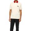 Gucci Contrast Collar Logo Printed Polo Shirt For Men Cream Men's 574086-XJA6C-9244