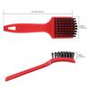 Multifunctional Heavy Tire Wire Brush for Tire Grinding / Furniture Repair / Industrial Equipment, Red Handle Wire Brush