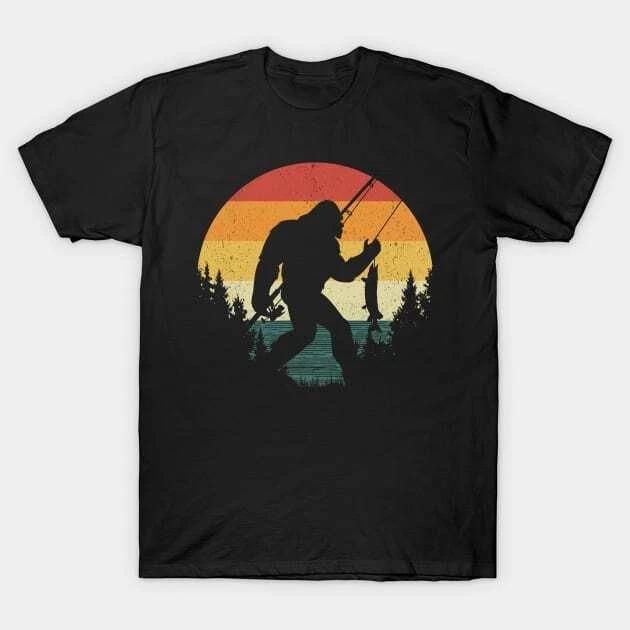 Bigfoot Fishing Made in Australia T-Shirt L