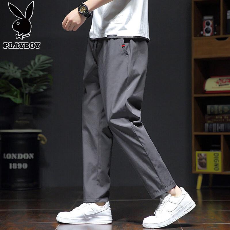 PLAYBOY Men s Ice Silk Quick-Dry Casual Pants 3XL
