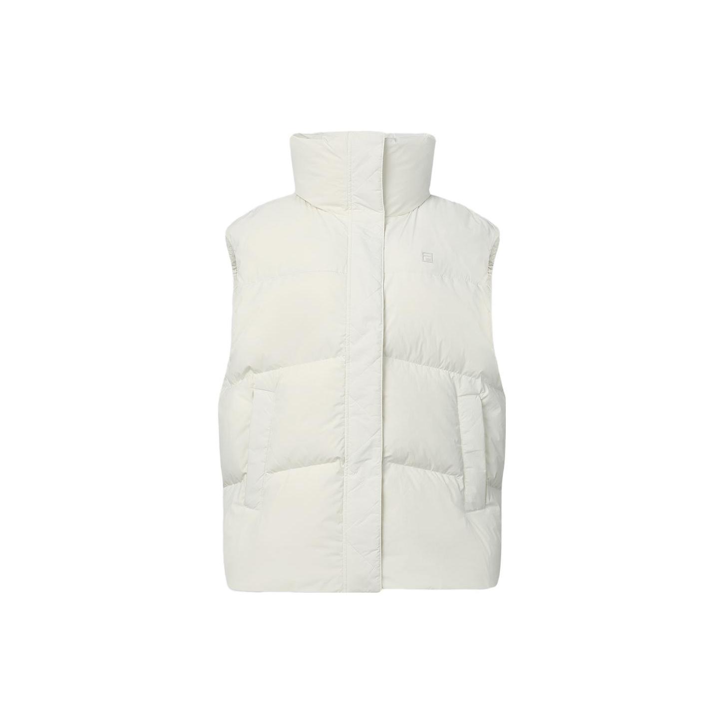 

New FILA Down Vest Women s Asparagus White A11W347908F-IV L