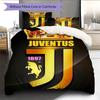Set Copripiumino Trapuntato Juve Federa Federe Decorazione Casa Regalo di Compleanno (1 * copripiumino + 2 * federa, senza nucleo)