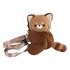 Kawaii Raccoon Plush Backpack - Single/Double Shoulder Cartoon Style