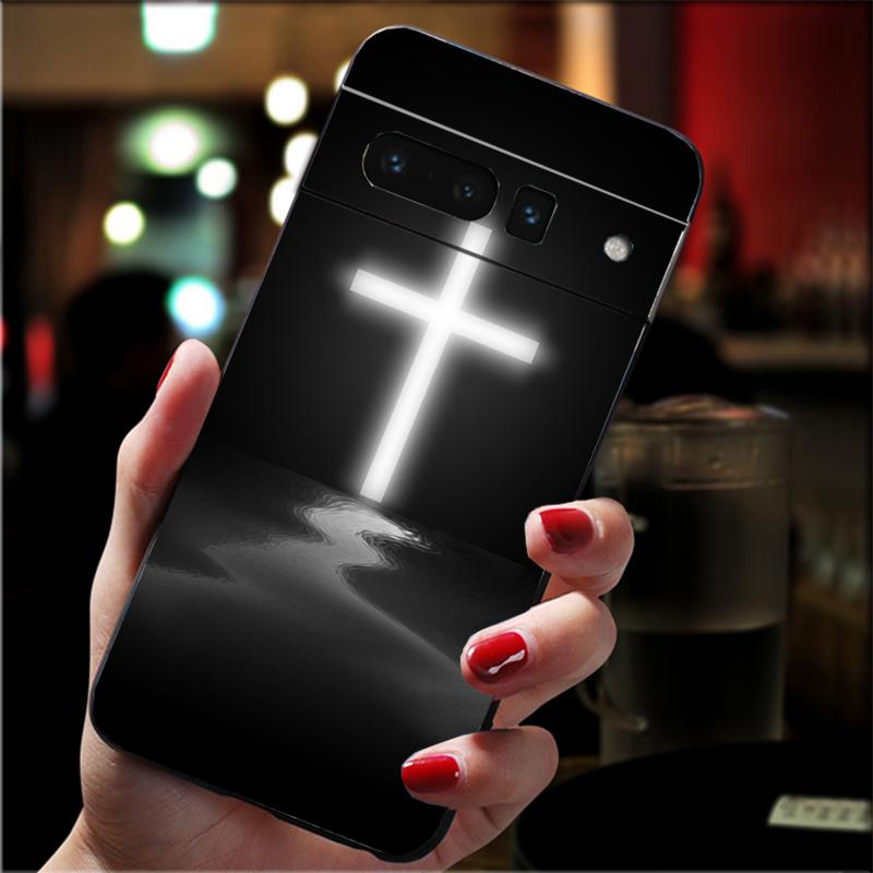 

Phone Case For Google Pixel 10 9 Pro XL 9A 8 7 6 Pro Pixel 8A 7A 6A Pixel 8 7 6 5 Jesus Christ Cross Google Pixel 7a