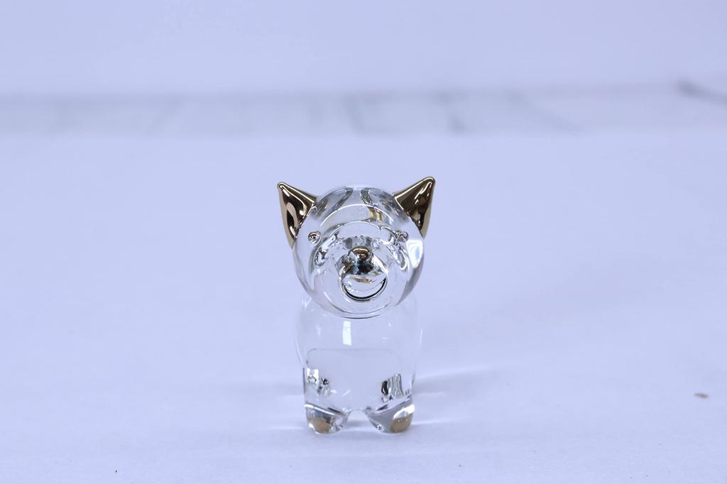 Castle Enterprises Cute Glass Good Hard Year of the Large Craft, Luck, Gold, [Zodiac Dog]