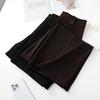 Women's Coffee-Colored High-Waist Straight-Leg Pants: Slimming, Petite Fit, Wide-Leg, Perfect for Spring/Summer 2026.