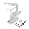 USB Electric Soldering Iron Workstation with 3X 4.5X 25X Loupe LED Lights Board Clips (White)