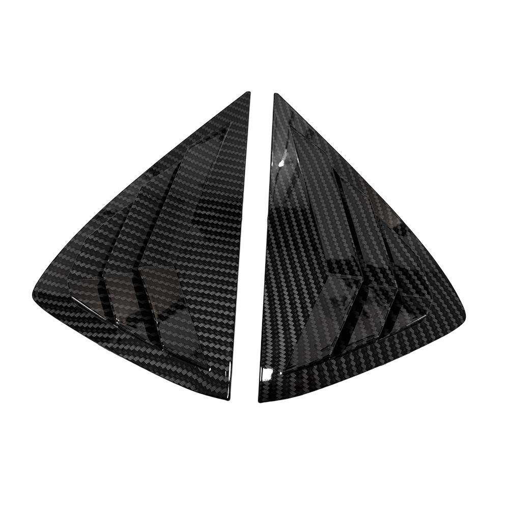 For Opel Corsa      ABS Plastic Rear Window Quarter Louver Cover Side Vent Trim Car Adhesive Accessories