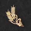 Luxury  Wheat Ear Brooch Collar Pins Shining Women Men'S Party Brooches Jewelry Gift