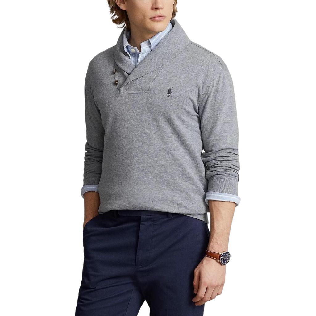 Polo Ralph Lauren Logo Embroidered Pullover Long Sleeve Knit Sweater Men Sweater 710877989-003