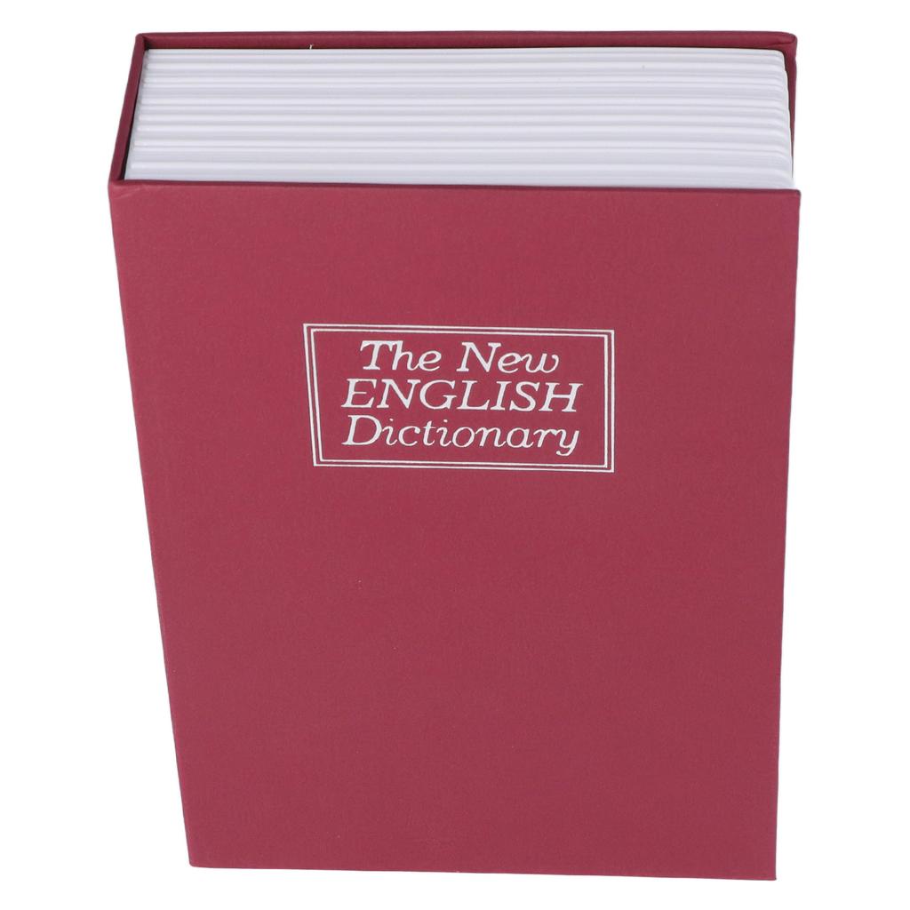 Book Safe Case Simulation Portable Safe Storage Box with Combination Lock for Bank Cards Jewelry