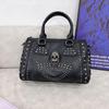 Versatile Shoulder Bag Rivet Messenger Bag for Teen Girl Handbag Crossbody Bag