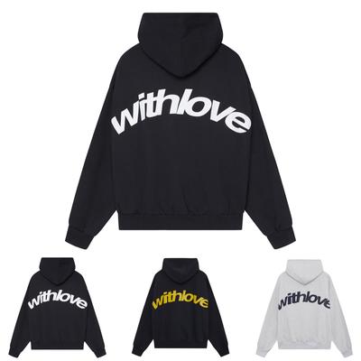 Angel Big Letter Printed Hoodie Hip Hop Hoodie Coat American Retro Long Sleeve Hoodie