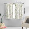 2pcs,2D Plane Printing Popular Curtains Floral Harmony(1) Versatile Polyester (without Rod) Festive Perfect for Bedroom Living