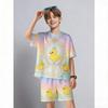 Kids Set Fun Cartoon Duck Printed Kids T-shirt and Shorts 2 Piece Set Summer Casual Outdoor Boys and Girls Outfit Kids Clothing