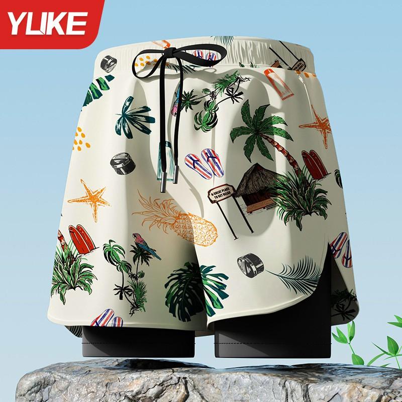 Mens Quick-Dry Board Shorts Swim Trunks Beach Pool Surfing Swimming Athletic Water Sports Gear