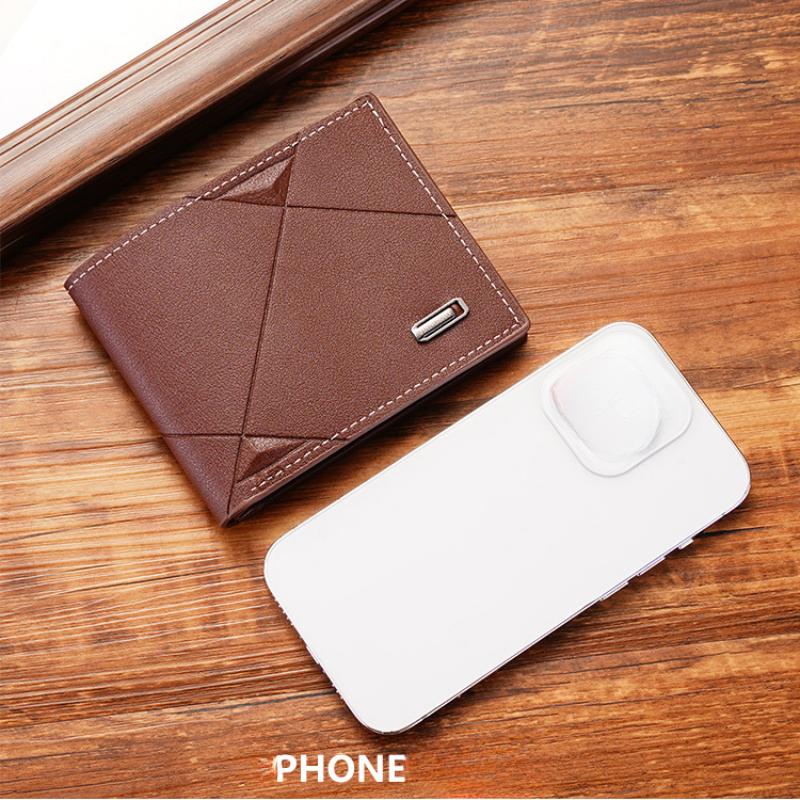 Men Wallets Multi-Card Short Wallet, Leather Card Holder, Coin Purse, Business Style