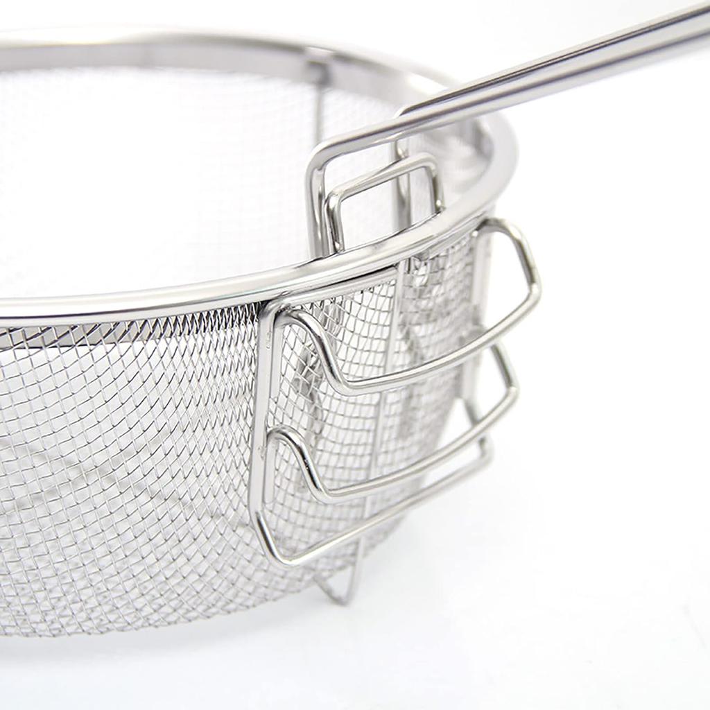 Filter Basket Frying Basket Cooking Tool Stainless Steel Material Round Basket Cooking Accessory Deep Fryer Strainers