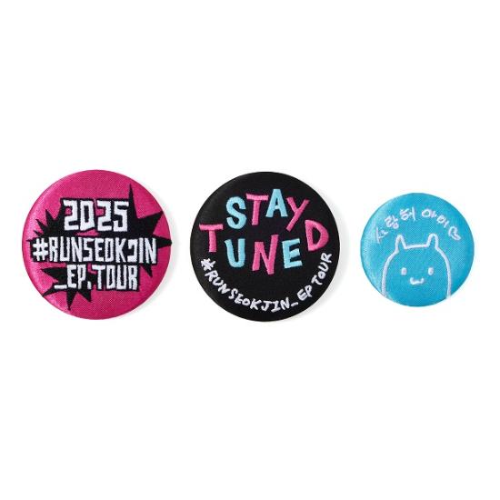 2nd Pre-order BTS RUNSEOKJIN EP.TOUR Can Badge Set Logo Ver.
