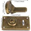2pcs Bronze Finish Wooden Box Hasp Antique Lock Heavy Duty Antique Hardware Fastener Furniture Accessories For Chests & Trunks