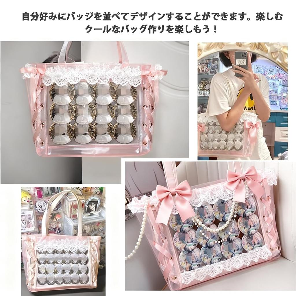 Badge Storage Display Badge Display x DIY Goods Can Badge Display 24 x 58mm Board, 24-Piece Set, Sheet, Ita-Bag Decoration, 26.8cm 20cm, Decoration,