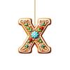 Christmas Hanging Ornaments 26 Letters for Holiday Tree Decor
