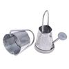 2Pcs/Set 1:12 Dollhouse Miniature Metal Water Bucket Kettle Model Furniture Toys
