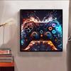 Nowość 5D DIY Pełny Okrąg Malowanie Diamentami "Kontroler do Gry" Haft Krzyżykowy Dekoracja Domu Prezent