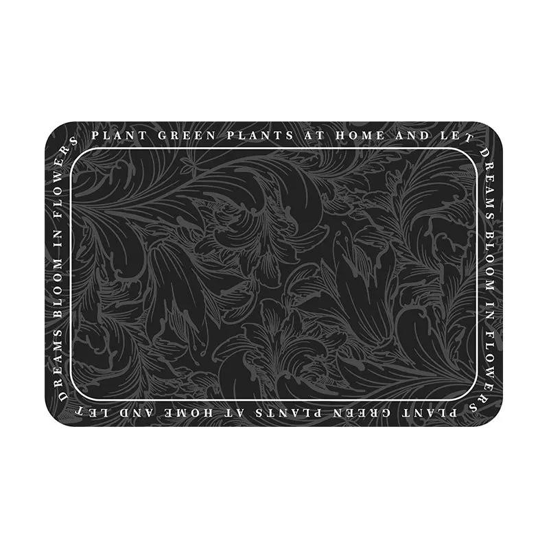 Elegant American Style Floral PU Leather Placemats Heat-Resistant Waterproof Durable Table Mats Dining Room Kitchen