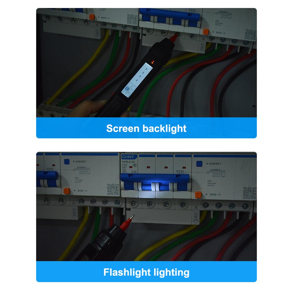 Multimeter Tester Smart Pen Type Voltage Detector DC AC Capacitance Pen Electric Teste Meter Tool Diode Continuity Meter