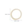 50pcs 7.5Cm Wooden Circle Discs Natural Round Wood Pieces For Diy Craft Pendant Coaster Decor Art Supplies Light Yellow