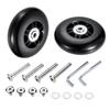 Set of 2 Casters for Carry-on Cases, Replacement Wheels for Suitcases, Shopping Carts, Carry-on Bags, Tires, and More, Caster Replacement, Skate Wheel