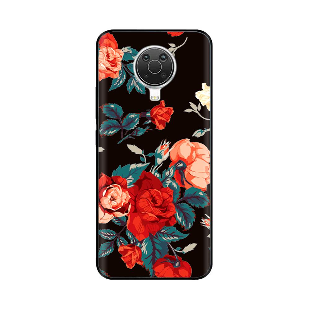 For Nokia G20 Case Cover for Nokia G10 G20 Silicone Back Cover Phone Case for NokiaG20 G 20 2021 Cute Flower Bumper 6.5 Inch