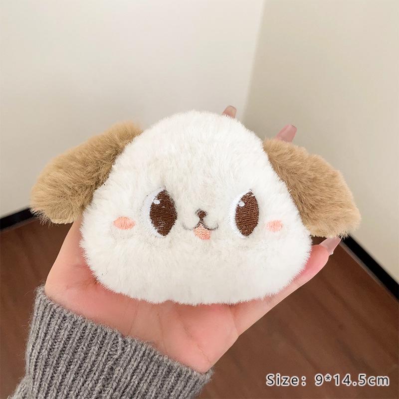 Japanese Kawaii Sunflower Panda Plush Brooch - Adorable Pin for Clothes, Bags, and Accessories.