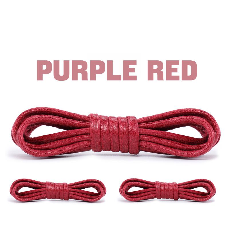 1Pair Cotton Waxed Shoelaces Round Rope Shoe laces Boots Laces for Shoes Waterproof Leather Shoelace 60/80/100/120/140/180cm