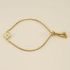 Stainless Steel Shell Clover Letter Bracelet Unique Design Fashionable Wrist Jewelry for Women